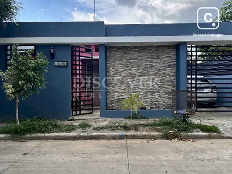 Casa en venta en Carretera Nueva León, Managua – 3 hab, 60 m²