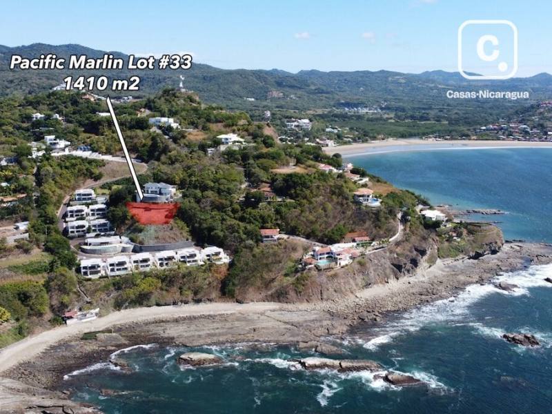 Terreno de 1,410 m² con vista al mar en Pacific Marlin, San Juan del Sur