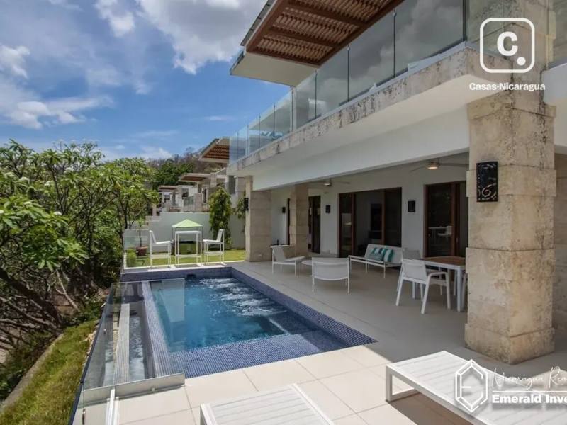 Casa de 3 habitaciones en 713 m² con vista al Pacífico en La Joya, San Juan del Sur
