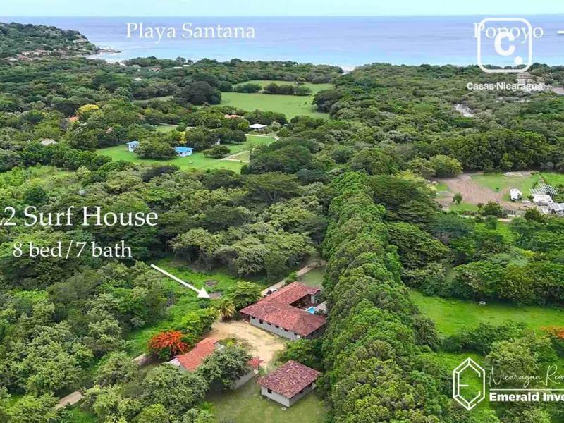 Compuesto multifamiliar de 622 m² en 3,328 m², cerca de Playa Popoyo, Tola