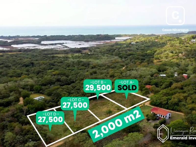 Lot for sale in Tola, Rivas – 2,000 m²