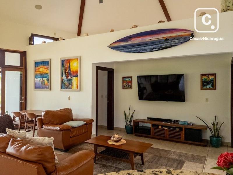 Casa en venta en San Juan del Sur, Rivas – 3 hab, 2,406 m²