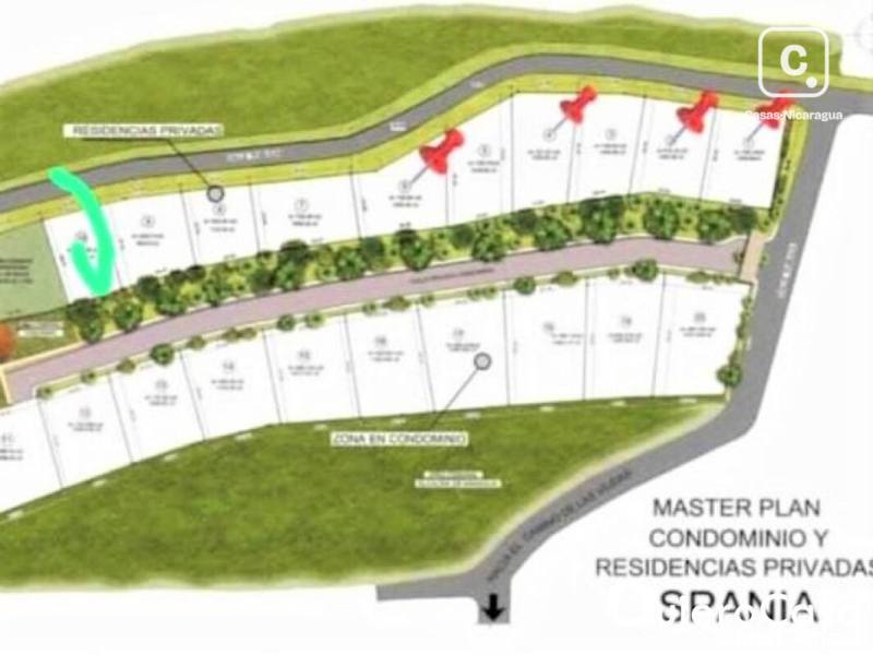 Lot for sale in Villa Fontana, Managua – 544 m²