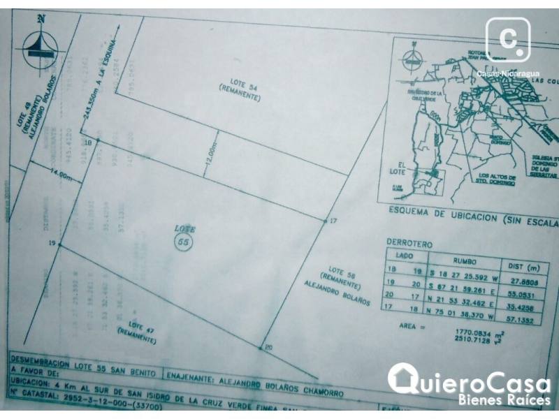 Lot for sale in Santo Domingo, Managua – 2 m²
