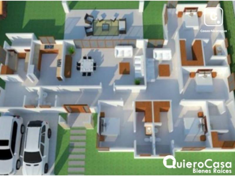 Casa en venta en Santo Domingo, Managua – 3 hab, 303 m²