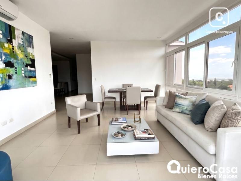 Apartamento en alquiler en Las Cumbres, Managua – 2 hab, 170 m², US$ 1,900/mes