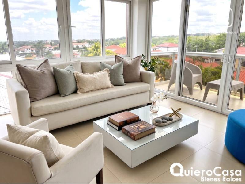 Apartamento en alquiler en Las Cumbres, Managua – 2 hab, 170 m², US$ 1,900/mes