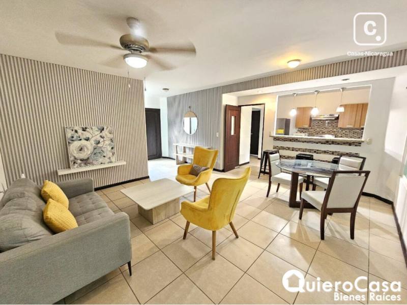 Casa en alquiler en Las Colinas, Managua – 3 hab, Ref QCCF2509