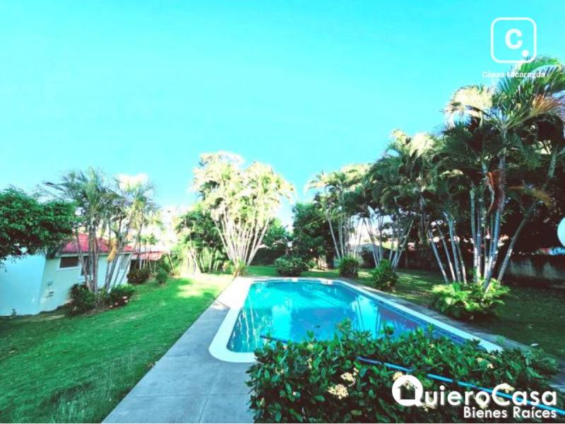 Casa en alquiler en Las Cumbres, Managua – 4 hab, US$ 2,000/mes