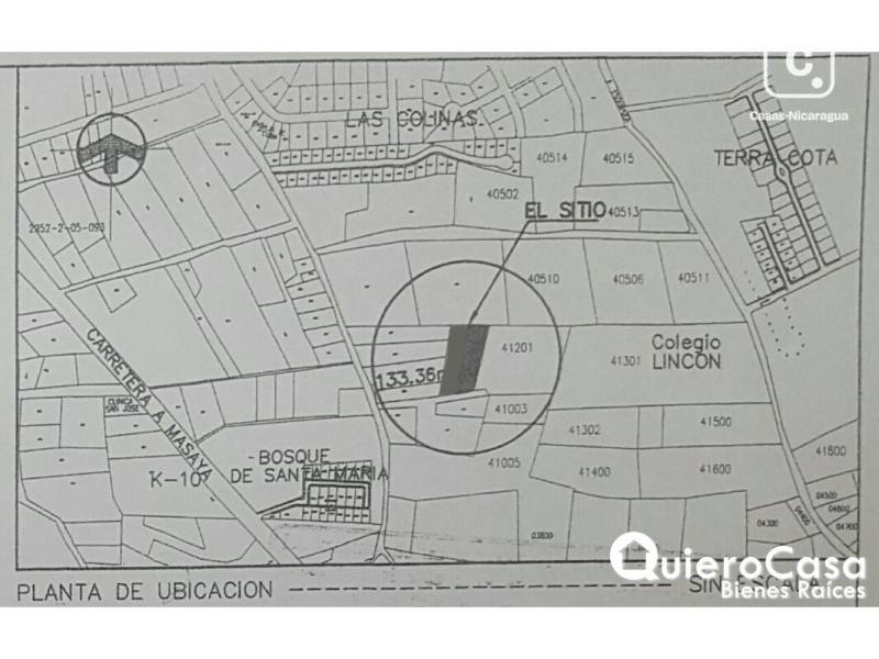 Terreno en venta en Las Colinas, Managua – 6,987 m²