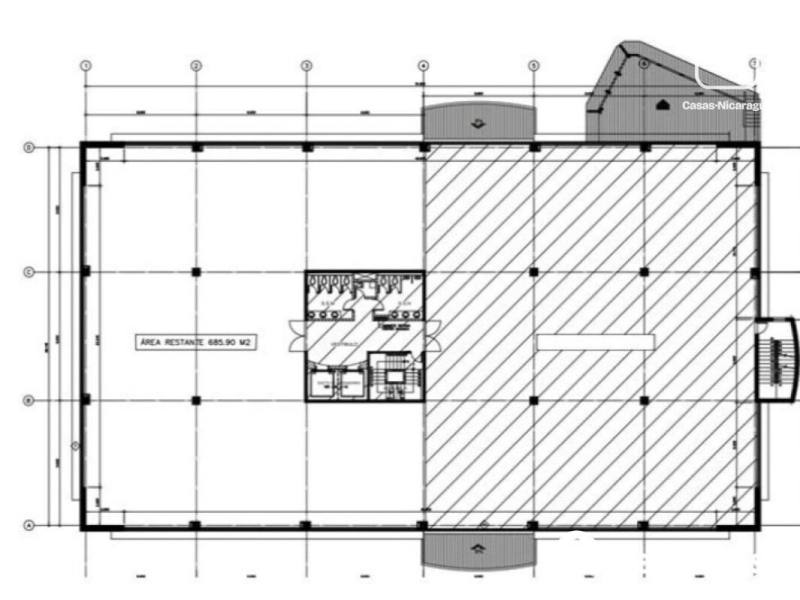Edificio en alquiler en Carretera Masaya, Managua – 685 m²