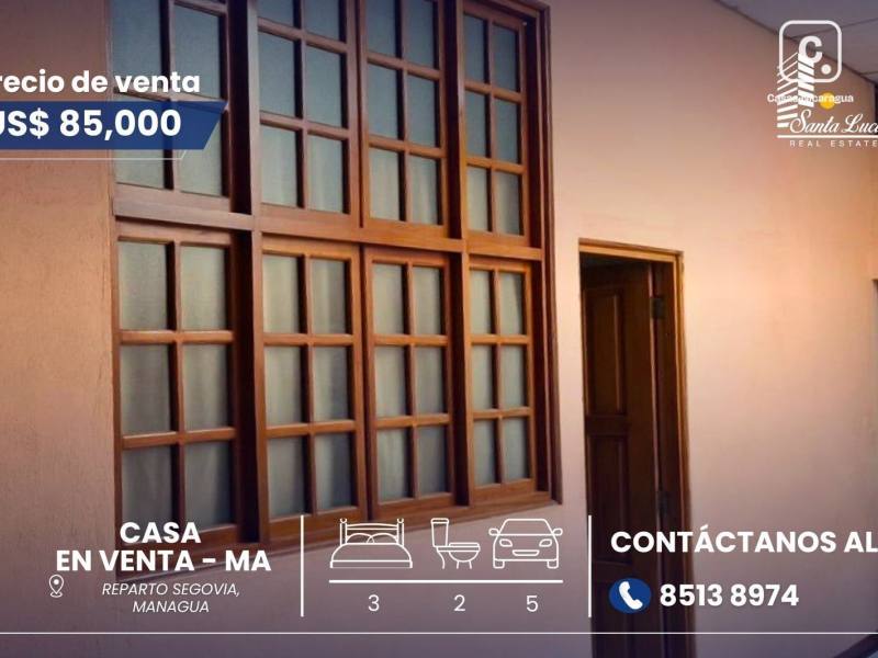 House for sale in El Mayoreo, Managua – 3 beds, 163 m²