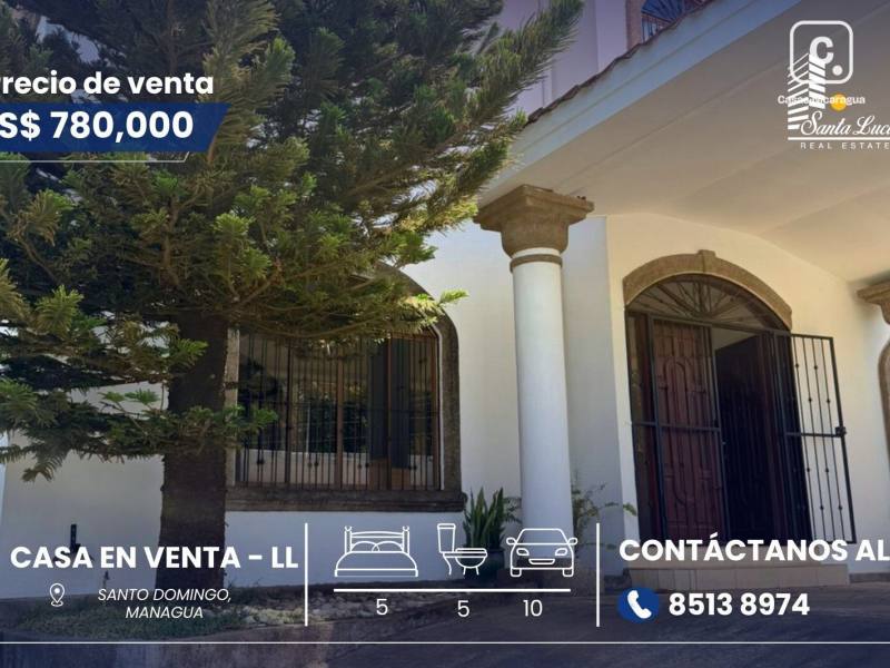 House for sale in Santo Domingo, Managua – 5 beds, 369 m²