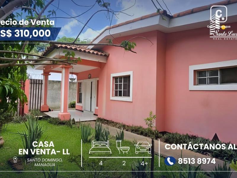 House for sale in Santo Domingo, Managua – 4 beds, 376 m²