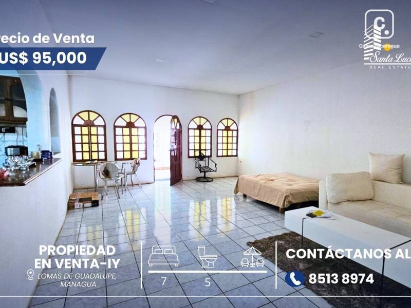 House for sale in Lomas de Guadalupe, Managua – 7 beds, 293 m²