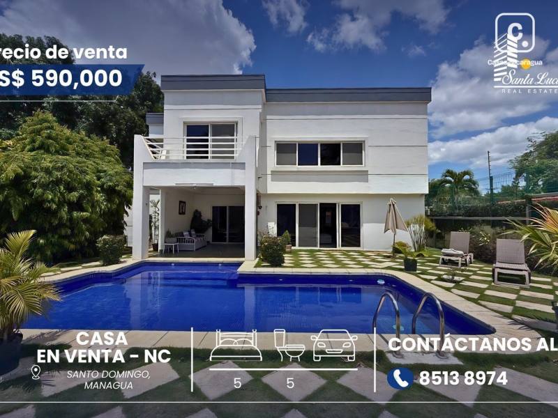 House for sale in Santo Domingo, Managua – 5 beds