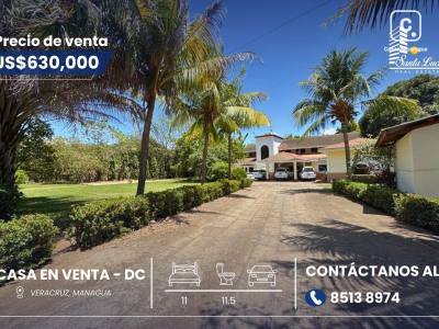 House for sale in Veracruz, Managua – 11 beds, 609 m²