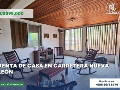 Casa en venta en Carretera Nueva León, Managua – 3 hab, 294 m²