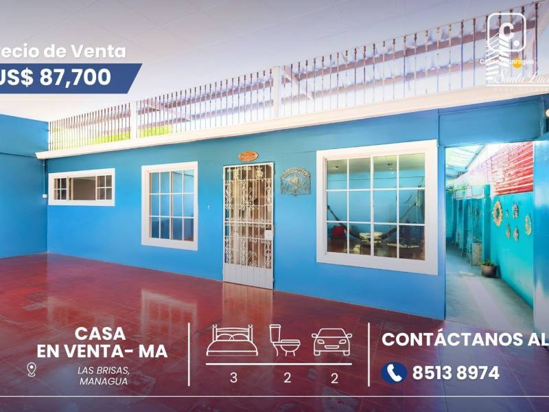 House for sale in Las Brisas, Managua – 3 beds, 198 m²