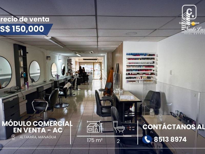 Commercial unit for sale in Altamira, Managua – 175 m²