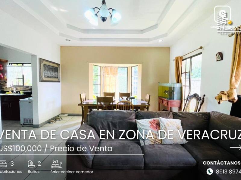 House for sale in Carretera Masaya, Managua – 3 beds, 150 m², US$ 100,000