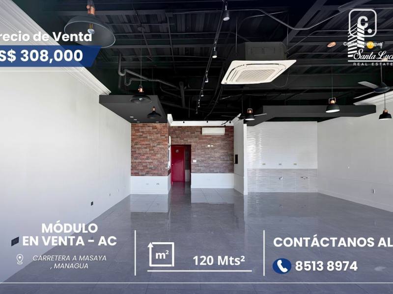 Terreno en venta en Carretera Masaya, Managua – 120 m²