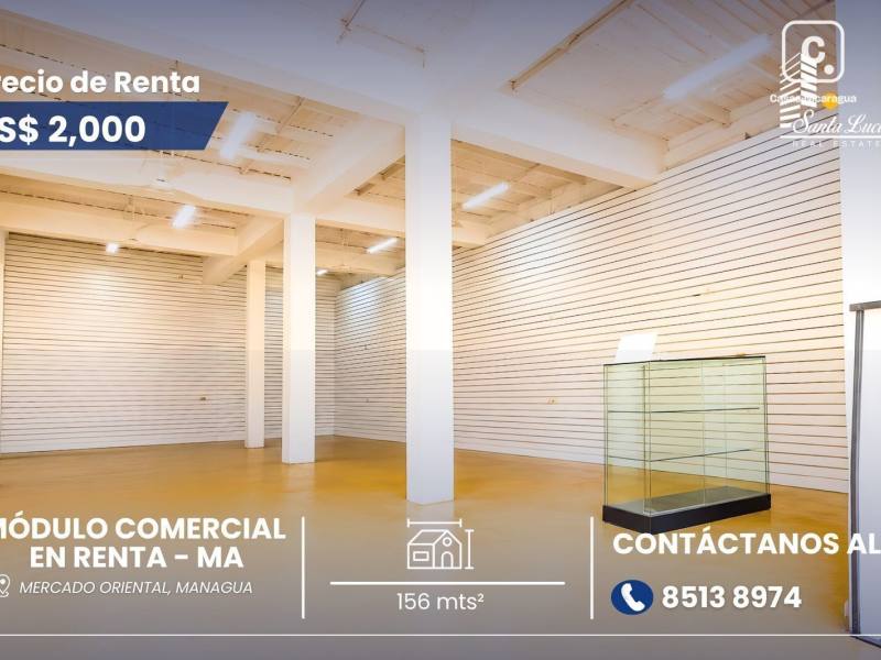 Local comercial en alquiler en Mercado Oriental, Managua – 1,562 m²