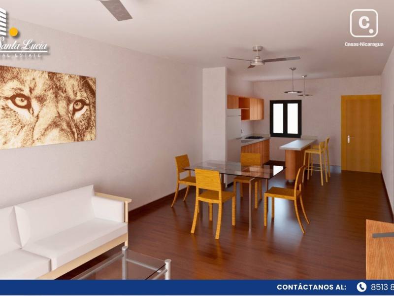 Apartamento en venta en Carretera Masaya, Managua – 2 hab, 80 m², US$ 65,000