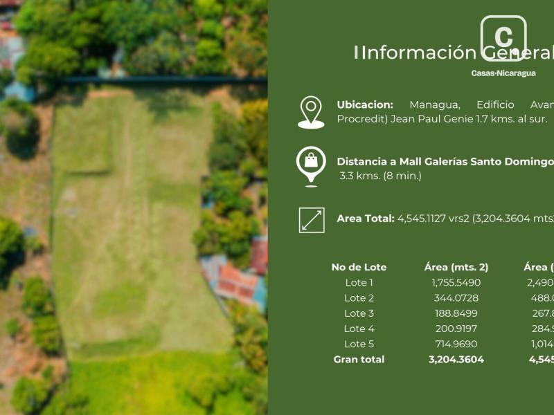 House for sale in Managua – 3,204 m²