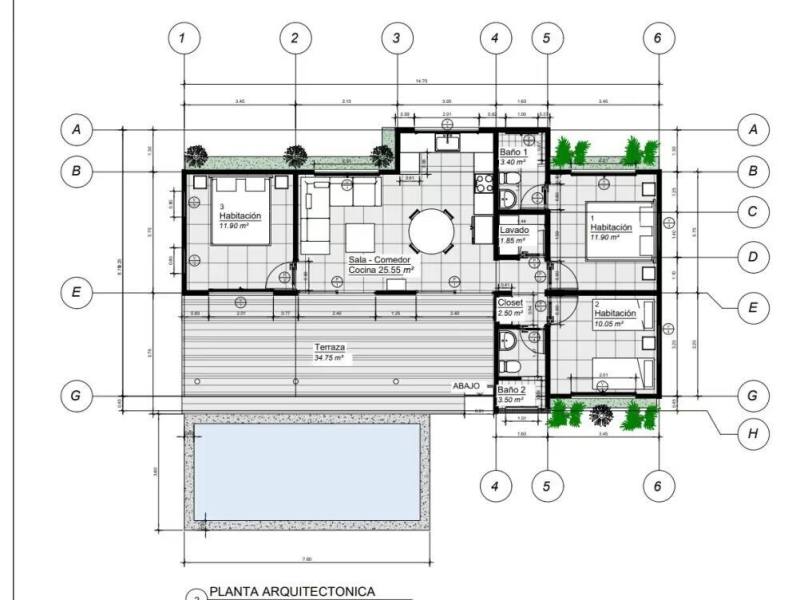 Casa en venta en San Juan del Sur, Rivas – 3 hab, 117 m²