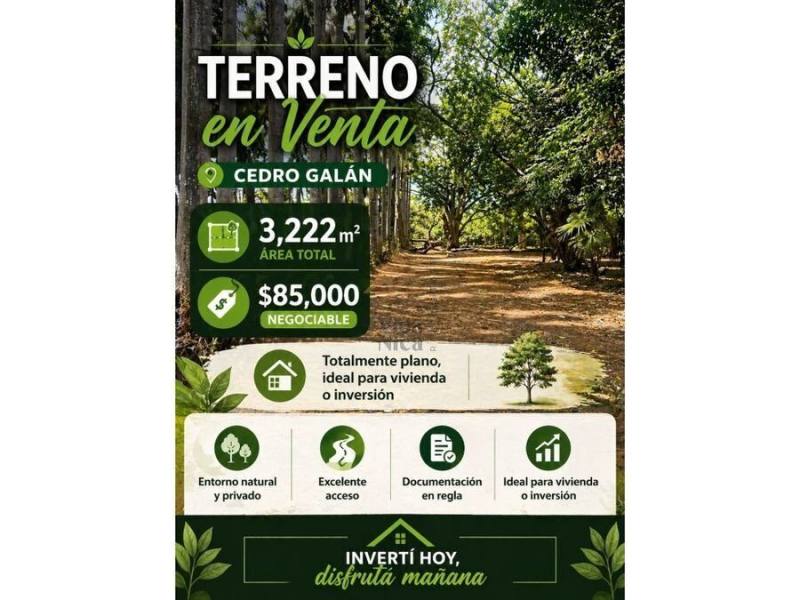 Lot for sale in Carretera Vieja a León, Managua – 3,222 m²
