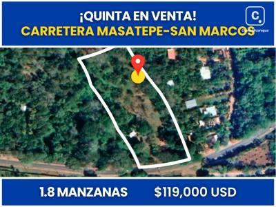 Finca en venta en Masatepe, Masaya – 12,603 m²