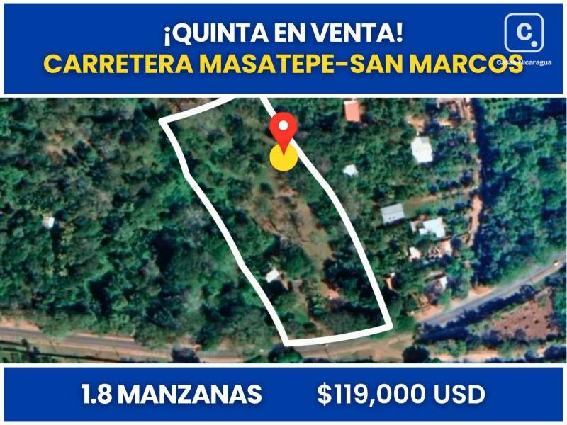 Finca en venta en Masatepe, Masaya – 12,603 m²