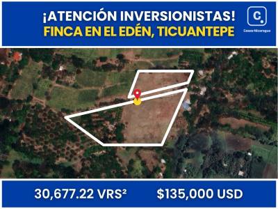 Finca en venta en Ticuantepe, Managua – 30,677 varas²