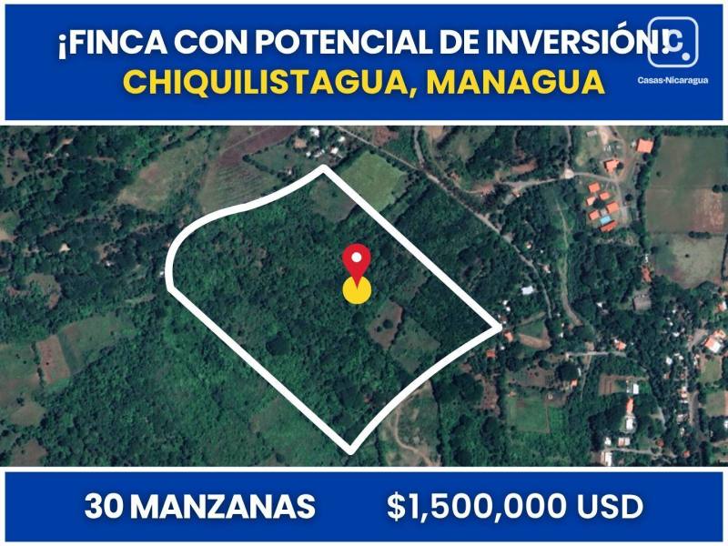 Finca en venta en Chiquilistagua, Managua – 300,000 varas²