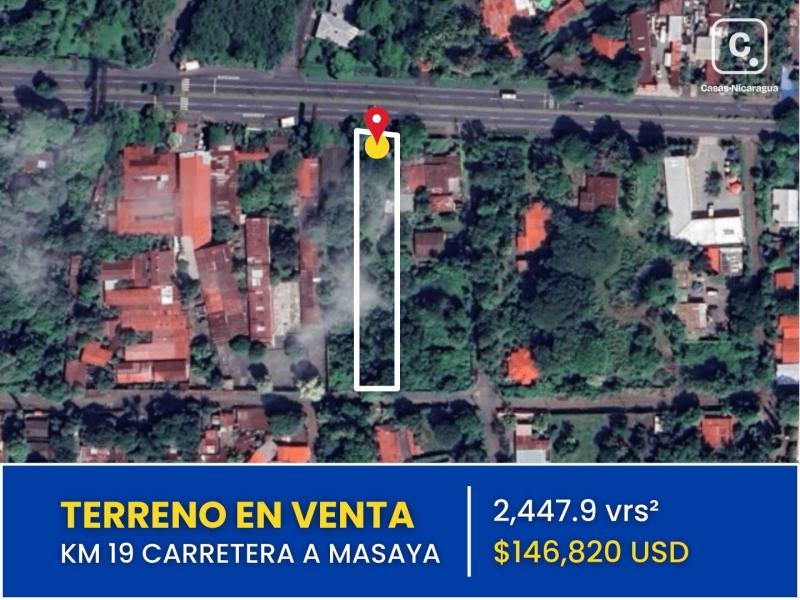 Terreno en venta en Masaya – 1,710 m²