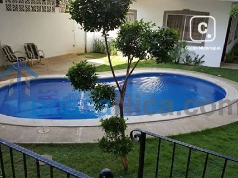 Apartamento en alquiler en Las Colinas, Managua – 2 hab, US$ 550/mes