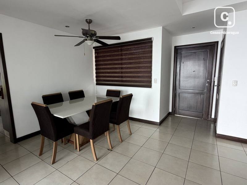 Apartamento en alquiler en Las Colinas, Managua – 3 hab, 158 m²