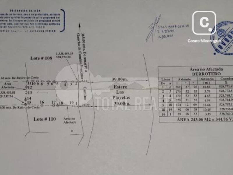 Lot for sale in Playa Hermosa, Leon