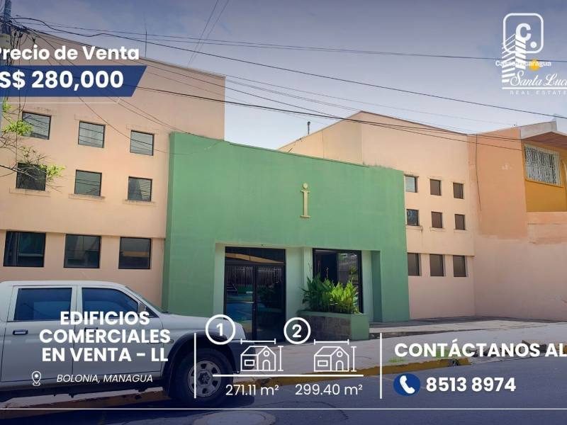 Local comercial en venta en Bolonia, Managua – 570 m²