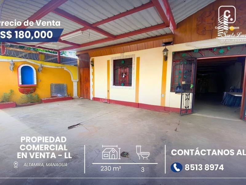Commercial unit for sale in Altamira, Managua – 2,302 m²
