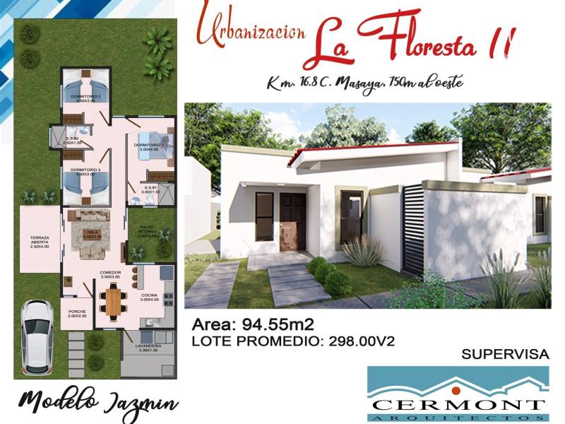House for sale in Carretera Masaya, Managua – 3 beds, 94 m², US$ 100,835