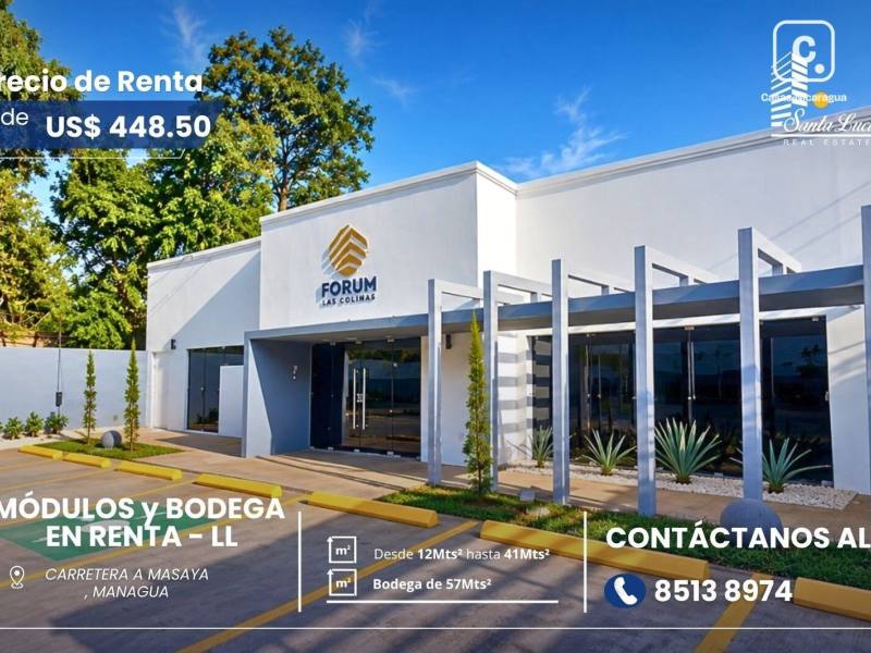 Local comercial en alquiler en Carretera Masaya, Managua – 1,241 m²