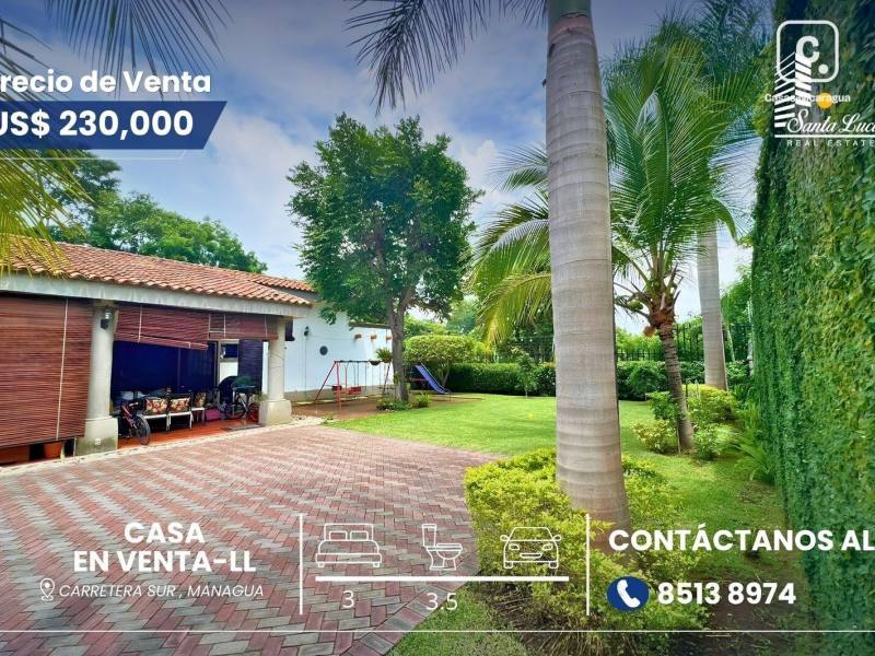 House for sale in Carretera Sur, Managua – 3 beds, 285 m²