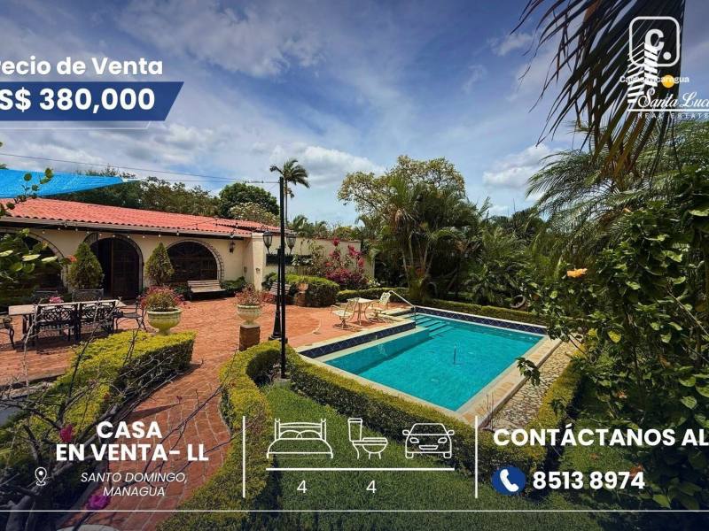 House for sale in Santo Domingo, Managua – 4 beds, 369 m²