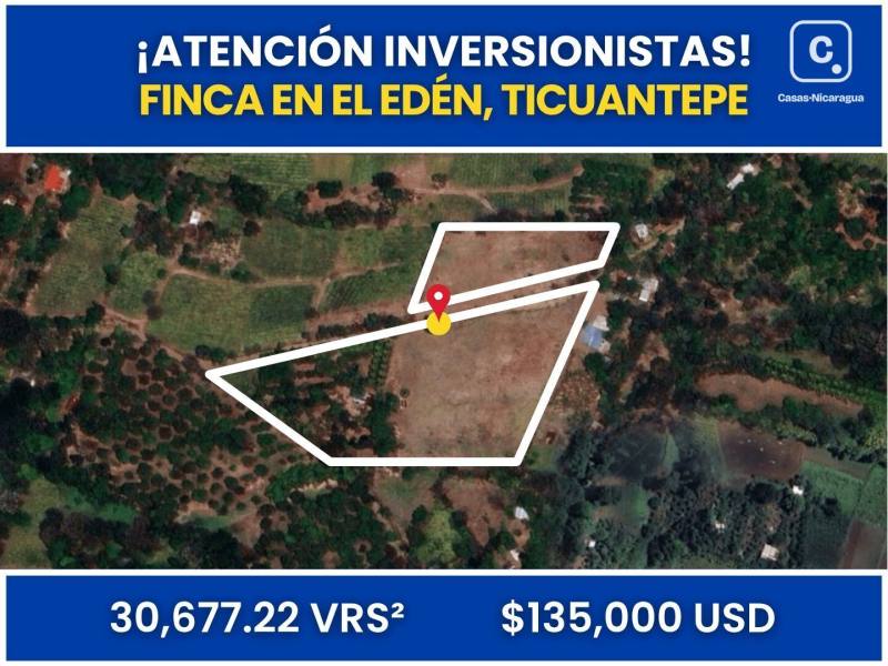 Finca en venta en Ticuantepe, Managua – 30,677 varas²