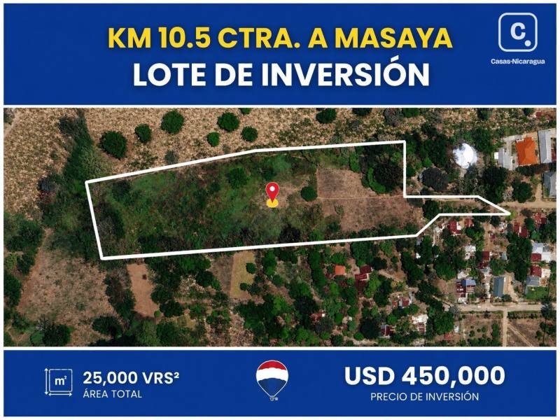 Local comercial en venta en Managua – 25,000 varas²