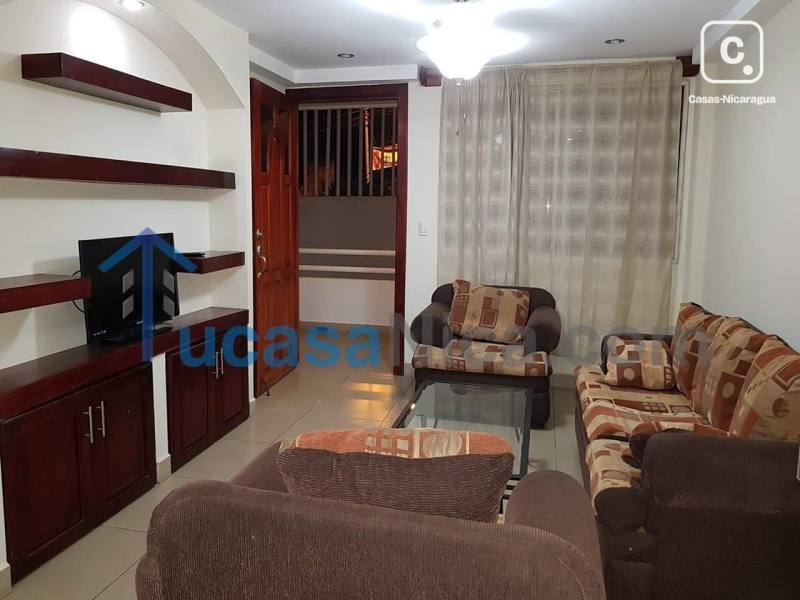 Apartamento en alquiler en Las Colinas, Managua – 2 hab, US$ 550/mes
