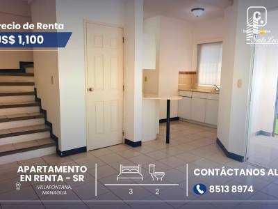 Apartamento en alquiler en Villa Fontana Sur, Managua – 3 hab, 115 m²