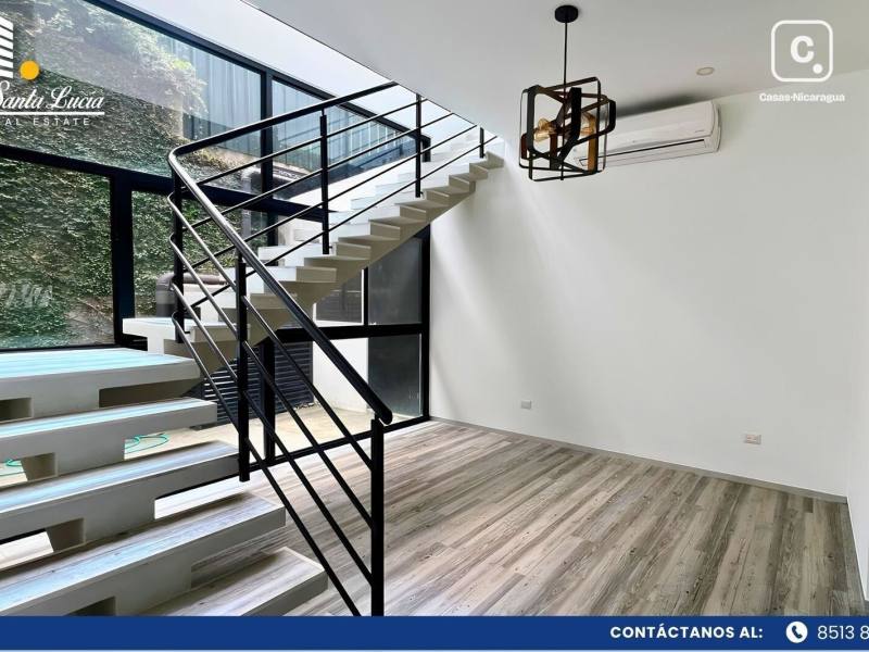 Casa en alquiler en Villa Fontana, Managua – 3 hab, US$ 1,800/mes